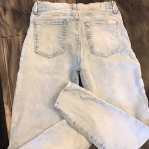 7 high waist skinny ankle jeans